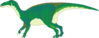 Green Iguanodon Clip Art